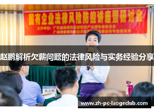 赵鹏解析欠薪问题的法律风险与实务经验分享